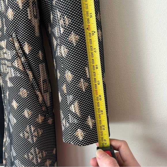 H&M Jacquard Woven Coat - Tribal Geometric Print - Size 4 Small Oversized - Picture 9 of 11